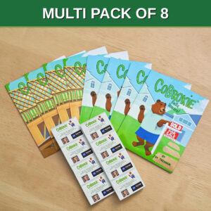 Cobrokie book and custom sticker 8 pack